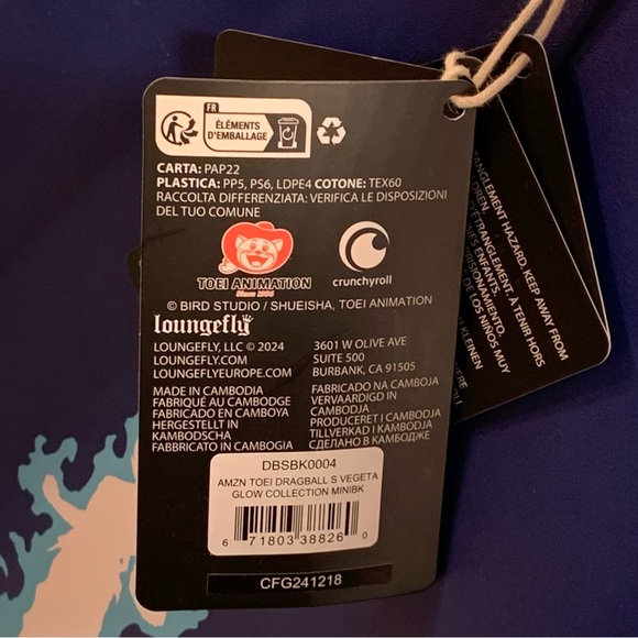 [BRAND NEW] LOUNGEFLY X DBZ DRAGON BALL SUPER GOKU SUPER SAIYAN BLUE BACKPACK - Picture 14 of 15